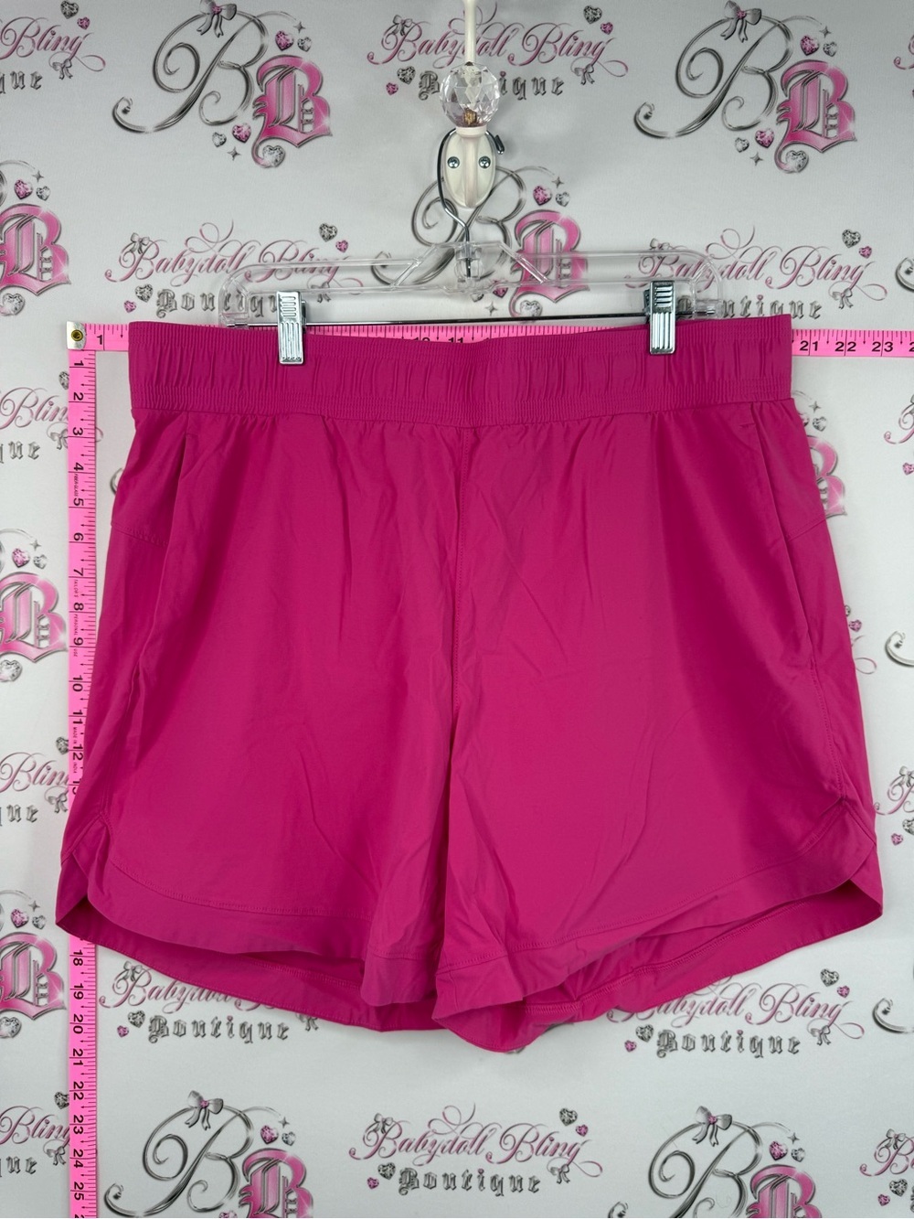 Tuff Athletics shorts bright flowy Hot Pink Workout Shorts